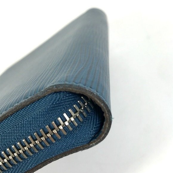 LOUIS VUITTON Epi Zippy Organizer Long Wallet Epi Leather Navy - Picture 6 of 10